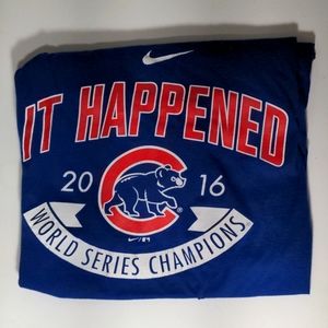 3/$12 Cubs Nike 2016 World Series Champions Shirt Size Large